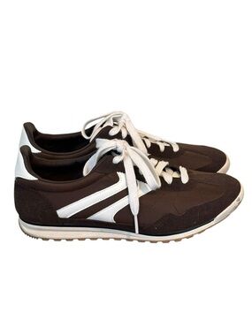 No Boundaries brown & white low profile sneakers size 9.5